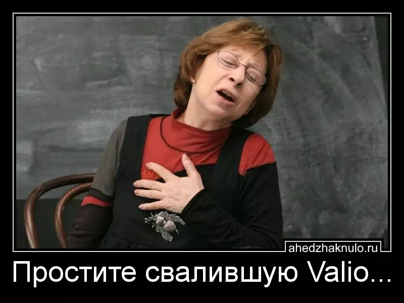 Простите свалившую Valio...
